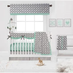 Bacati - Love Grey/Mint Musical Mobile -Nursery Furniture Store GUEST d7e5633b f386 4986 af9c 951a759a426e