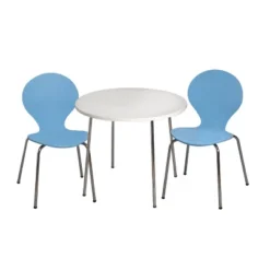 3pc Kids' Table And Chair Set With Chrome Legs - Gift Mark -Nursery Furniture Store GUEST db352293 10c8 4bef ada3 be9ae6660090