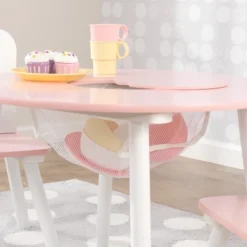 Round Storage Table And Chair Set White/Pink - KidKraft -Nursery Furniture Store GUEST e0b9addd e1a5 4cae 8f2b 400a39280c5b