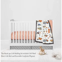 Bacati - Construction Yellow Orange Blue Gray 3 Pc Crib Bedding Set -Nursery Furniture Store GUEST e0ffd693 01c0 41ff bf6d 0dab62710d4a
