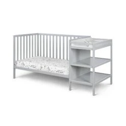 Suite Bebe Palmer 3-in-1 Convertible Island Crib And Changer Combo - Gray -Nursery Furniture Store GUEST e2e838fb 90ec 4e78 a08d 80c9d6b350a9