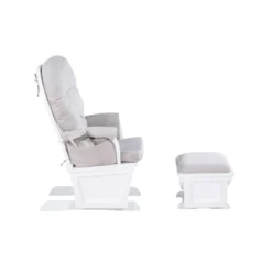 Suite Bebe Mason Glider & Ottoman - White/Woven Gray -Nursery Furniture Store GUEST ecf6e58b 33d0 4e10 b15f d058a084c689