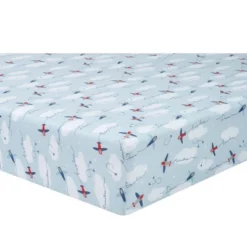 Sammy & Lou Airplanes Microfiber Crib Sheet - 2pk -Nursery Furniture Store GUEST ed12f972 c2be 47a1 9b21 db0d436b0fd1