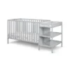 Suite Bebe Palmer 3-in-1 Convertible Island Crib And Changer Combo - Gray