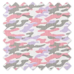Bacati - Jungle Safari Camo Girls Lilac/Coral Muslin 100 Percent Cotton Muslin Universal Baby US Standard Crib Or Toddler Bed Fitted Sheet -Nursery Furniture Store GUEST f13c12c9 eb93 4f38 8b77 c076ccd9b9c9