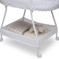 Delta Children Sweet Dreams Bassinet With Airflow Mesh - Gray Infinity -Nursery Furniture Store GUEST f1d41123 fe7d 4146 b1a5 7da7fe4df422