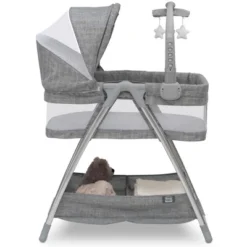 Simmons Kids' City Sleeper Bassinet - Gray Tweed -Nursery Furniture Store GUEST f42517e8 2560 4b0d 9a0f f4b173858a3e