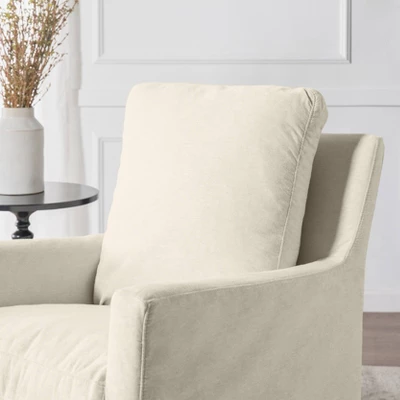 DaVinci Winnie Slipcover Swivel Glider - Vanilla 9 DaVinci Winnie Slipcover Swivel Glider - Vanilla - Image 7