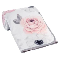 Lambs & Ivy Floral Garden Watercolor Floral Pink Ultra Soft Baby Blanket -Nursery Furniture Store GUEST f92c4739 f14c 4af8 96d6 9cf5341d695e