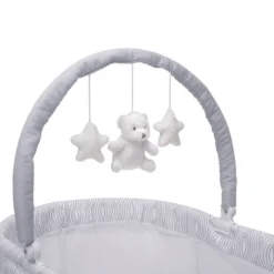 Delta Children Curve Bassinet - White And Gray -Nursery Furniture Store GUEST f9af37ae 7b44 4349 b626 b827b79187dc