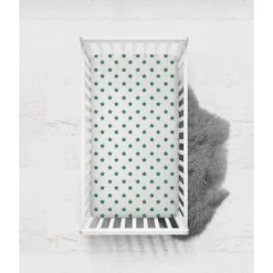 Bacati - Stars Green Muslin 4pc Toddler Bedding Set -Nursery Furniture Store GUEST faeb8d0d 6572 44a3 a5ab e6db10381de8