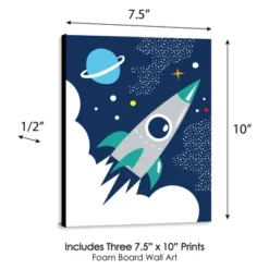 Big Dot Of Happiness Blast Off To Outer Space - Rocket Ship Nursery Wall Art & Kids Room Decorations - Gift Ideas - 7.5 X 10 Inches - Set Of 3 Prints 9 Big Dot Of Happiness Blast Off To Outer Space - Rocket Ship Nursery Wall Art & Kids Room Decorations - Gift Ideas - 7.5 X 10 Inches - Set Of 3 Prints -Nursery Furniture Store GUEST fe7b719d a01f 48a3 81bf 456db58b45b5
